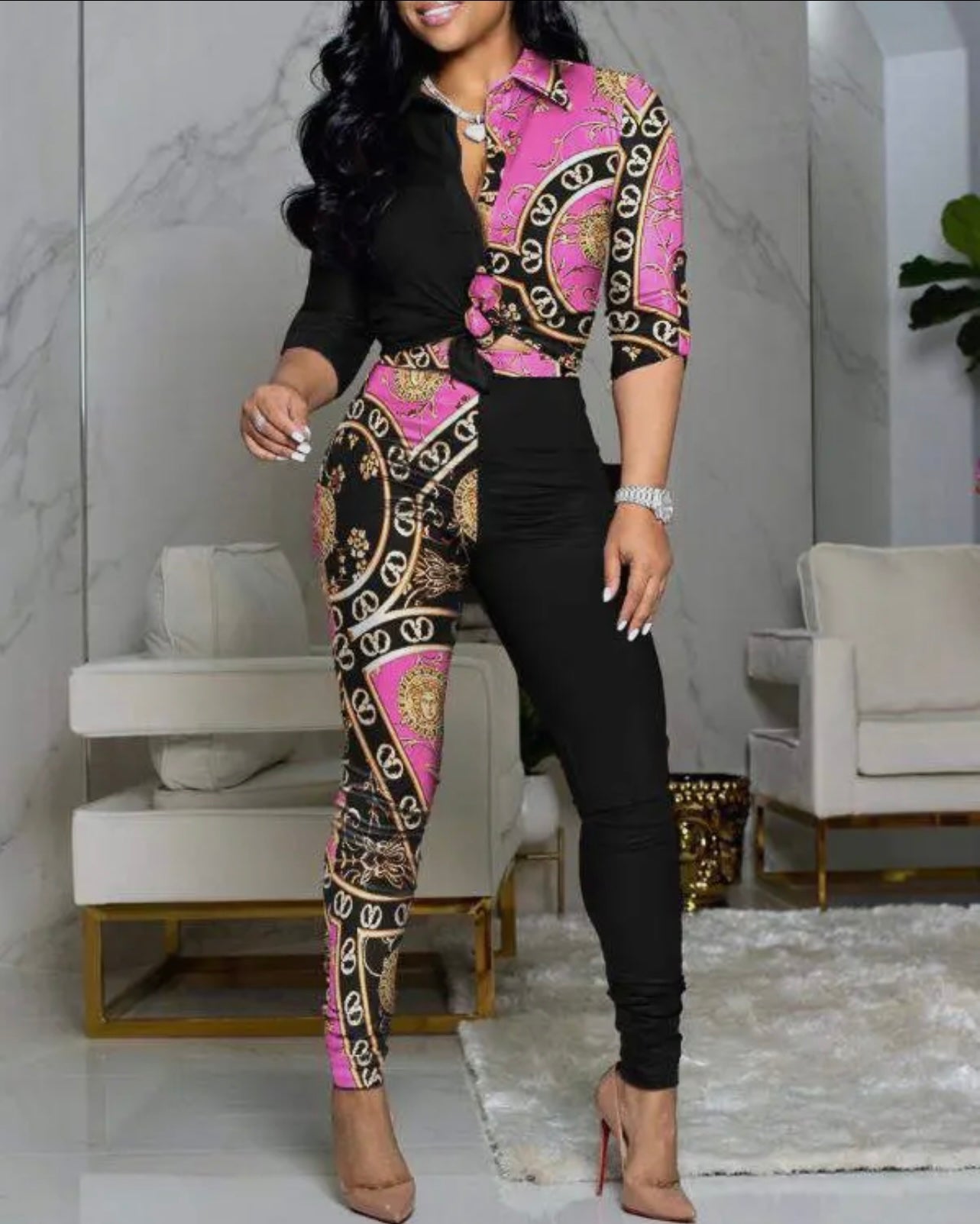 High Waisted Pants set